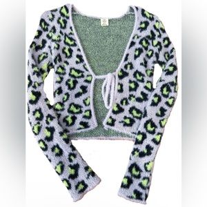 URBAN OUTFITTERS Tie Fuzzy Cardigan